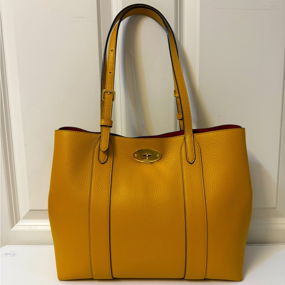Mulberry Icon Bayswater Leather Tote in Deep Amber